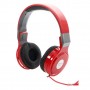 Dynamic Audio Earphones Wired Headphones Red