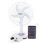 Powercool Rechargeable Fan With Solar Panel & Bulbs