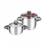 Falez Pressure Cooker Set Of 2 Pcs 6L + 9L Stainless Steel Falez Pressure Cooker Set Of 2 Pcs 6L + 9L Stainless Steel