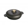 Staub Cast Iron Oven Dish Black Round 20 cm
