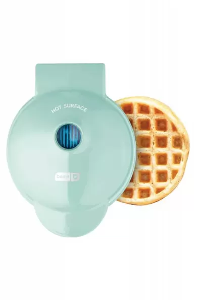 Dash Mini Waffle Maker - Aqua