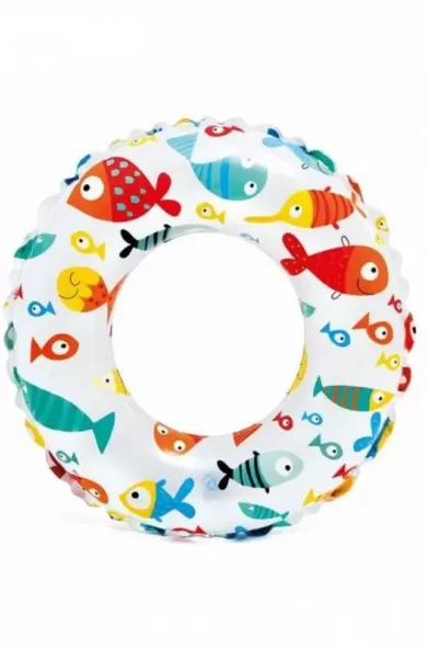 Intex Lively Print Swim Ring Colored Fish