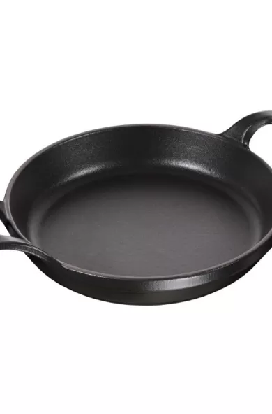Staub Cast Iron Oven Dish Black Round - 20cm