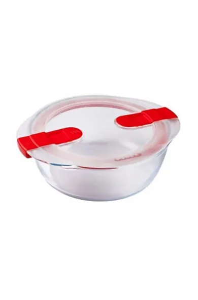 Pyrex Cook & Heat Round Glass Food Container - 2.3L