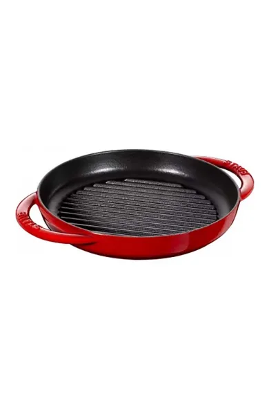 Staub Cast Iron Pure Grill Cherry Round - 26cm
