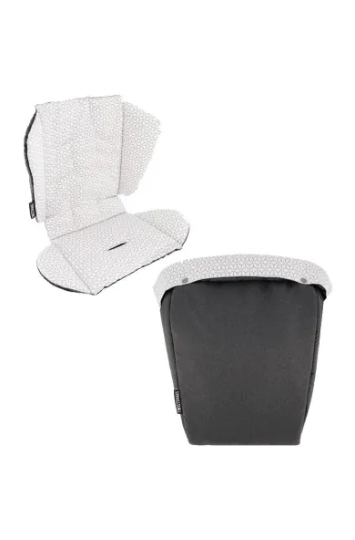 Twistshake Tour Seat Liner + Foot Muff - Black