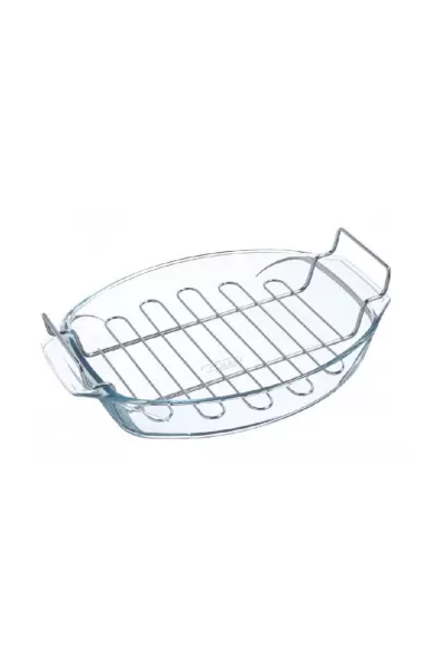 Pyrex Oval Roaster With Rack