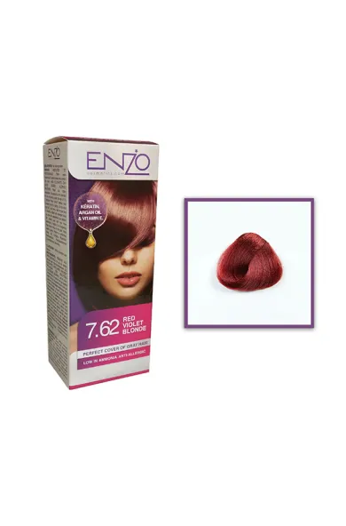 Enzo Hair Color Women - Red Violet Blonde 7.62