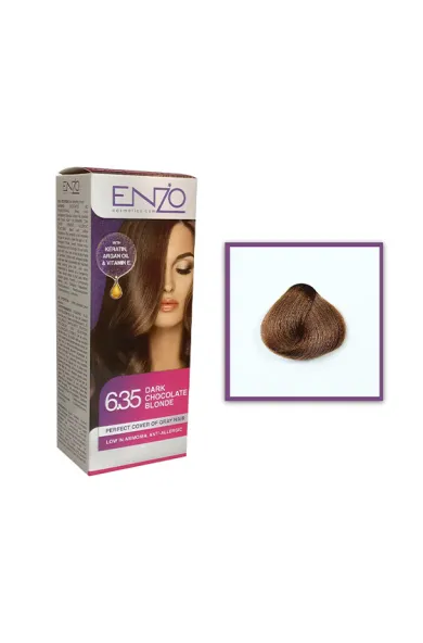 Enzo Hair Color Women - Dark Chocolate Blonde 6.35