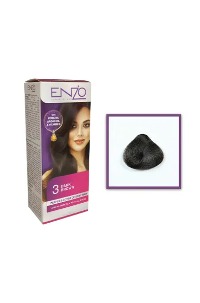 Enzo Hair Color Women - Dark Brown 3
