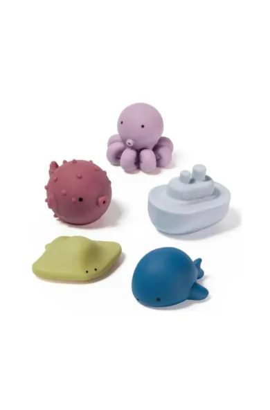 Bebe Confort Bath Toys Splitto 5’s+storage net