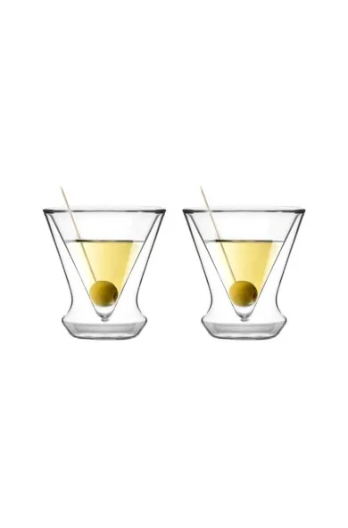 Vialli Set of 2 MARTINI GLASS DOUBLE WALL SOHO - 155ML