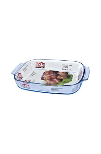 Testa Glass Bakeware Rectangle with Handle 2.7L