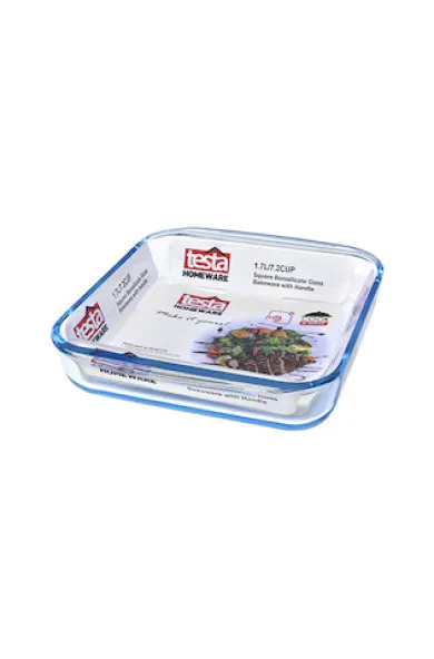 Testa Glass Bakeware Square 1.7L