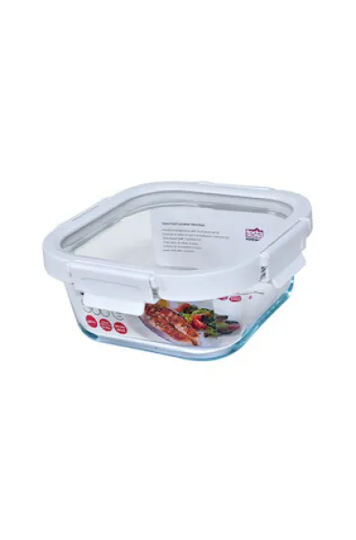 Testa Food Container Glass Square 520ML