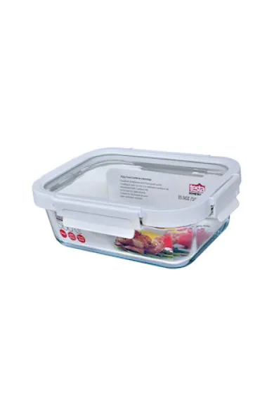 Testa Food Container Glass Rectangle 1050ML