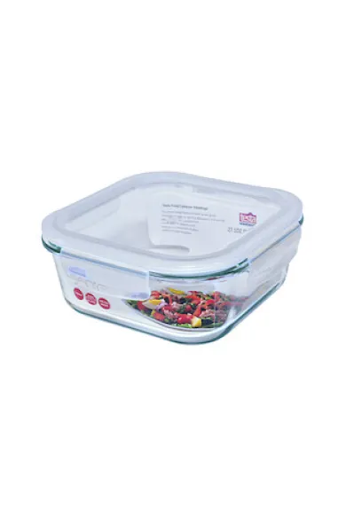 Testa Food Glass Container Square 1100ML
