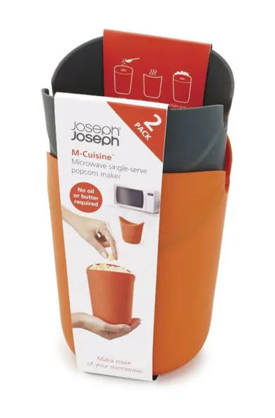Joseph Joseph M-Cuisine 2-piece Orange Popcorn Maker Set