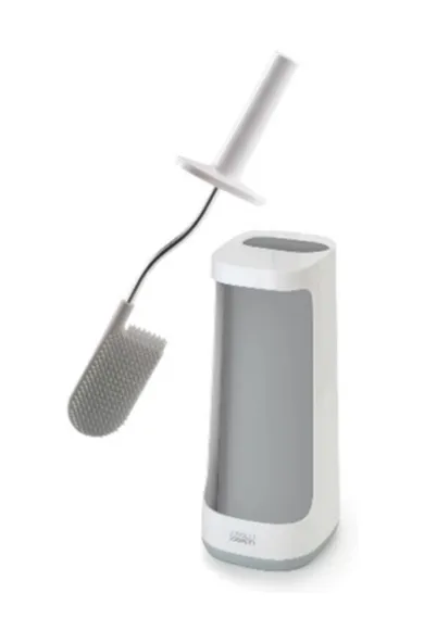 Joseph Joseph Flex Plus Light Grey Toilet Brush with Storage Caddy