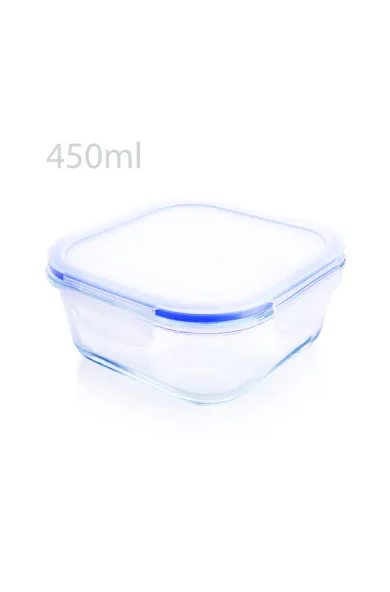 TESTA TEMPERED GLASS FOOD CONTAINER SQUARE