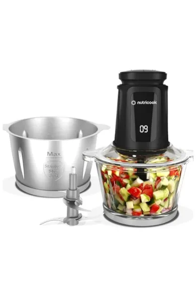 Nutricook Glass & SS XXL Chopper & Mincer