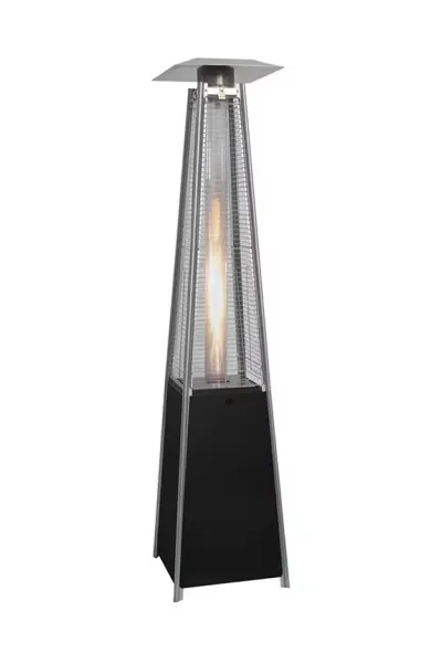 Wave Stand Triangle Flame Glass Heater