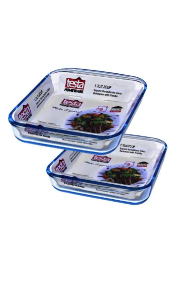 Testa Glass Bakeware Square SET