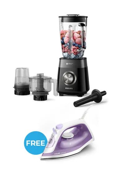 PHILIPS BLENDER STAND + FREE STEAM IRON