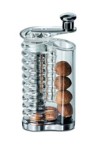 Cole & Mason Wallis Acrylic Nutmeg Grinder - 6x6x15cm