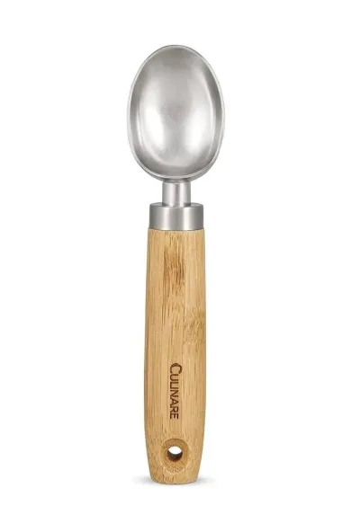 Culinare Sustainable Bamboo/Stainless Steel Naturals Ice Cream Scoop 
