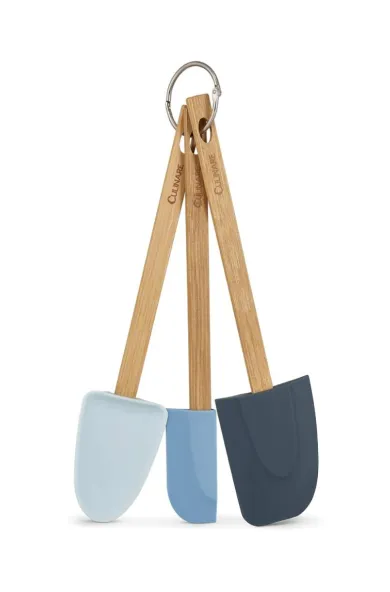 Culinare Naturals Set of 3 Silicone and Bamboo Spatulas - 30cm
