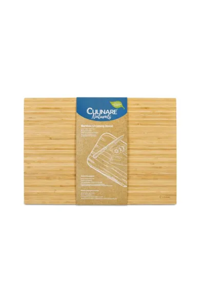 Culinare Naturals Sustainable Bamboo Wooden Chopping Board - 370x260mm 