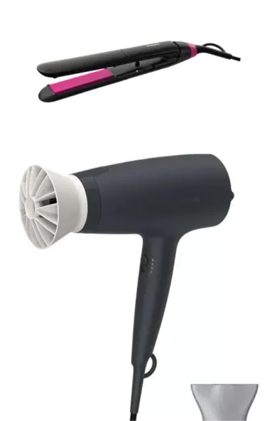 PHILIPS STRAIGHTENER & HAIR DRYER BUNDLE
