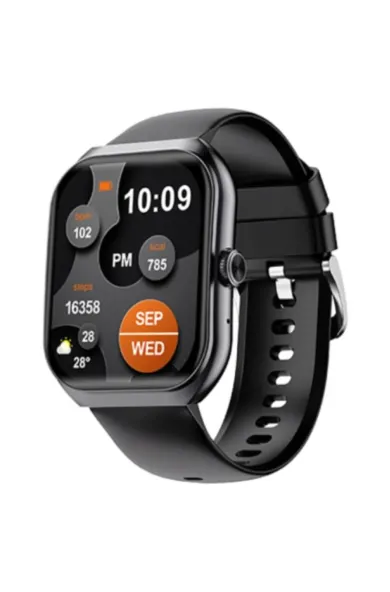 Awei Smart Watch Screen Amoled 2.1 Inch - Black