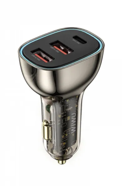 WIWU Geek 90W PD+QC Kirsite Fast Car Charger 2A+1C