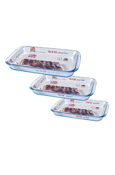 Testa Glass Bakeware GLASS Rectangle SET
