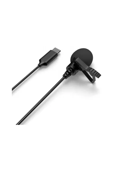 Conqueror Lavalier Microphone Clip-On Lapel for Type-C Interface Device for YouTube, Vlogging, Recording, Interviewing 