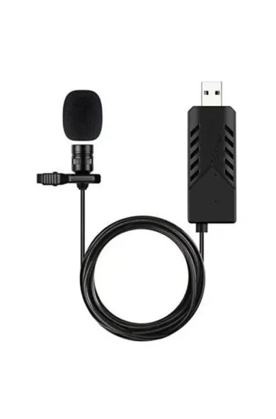 Conqueror Lavalier Microphone Clip-On Lapel for USB Interface Device for YouTube, Vlogging, Recording