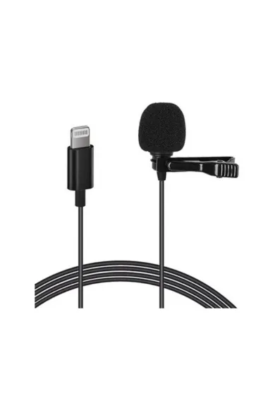 Conqueror Lavalier Microphone Clip-On Lapel for Lighting Microphone Interface Device for iPhone YouTube, Vlogging, Recording