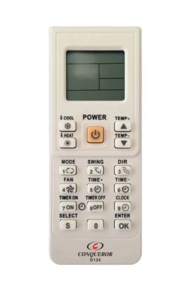 Conqueror Universal A/C Remote Control - G124