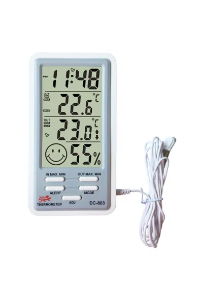 Digital Weather Station Thermometer Hygrometer Temperature and Humidity Monitor Alarm Clock