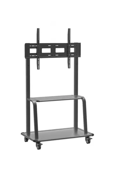Conqueror Moving Floor Stand with Shelf for LED / LCD / Plasma TV 60''-100''