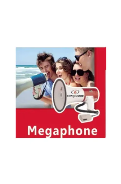 Conqueror Megaphone Speaker 50 Watt with Volume & Voice Recording