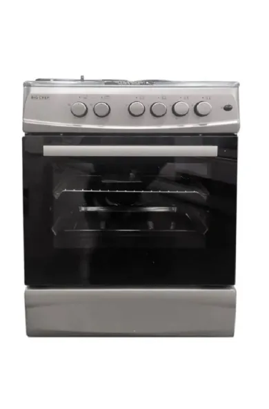 BIG CHEF 60X60 FREE STANDING GAS OVEN 4 GAS COOKER EURO POOL TYPE BURNERS