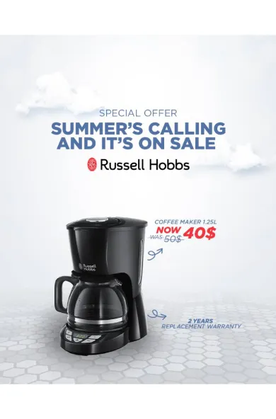 Russell Hobbs Coffee Maker 1.25L