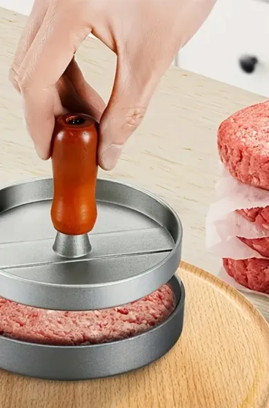 1PC Non-Stick Burger Press Patty Maker 