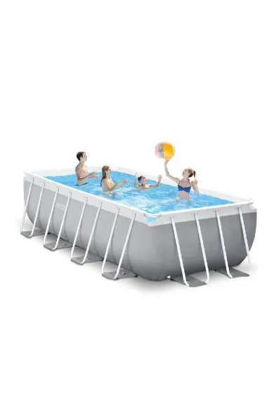 INTEX Prism Frame Rectangle Pool Set 4.88 x 2.44 x 1.07m