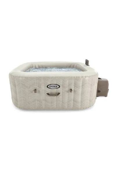 INTEX 4-person Chevron Deluxe Square Bubble Spa