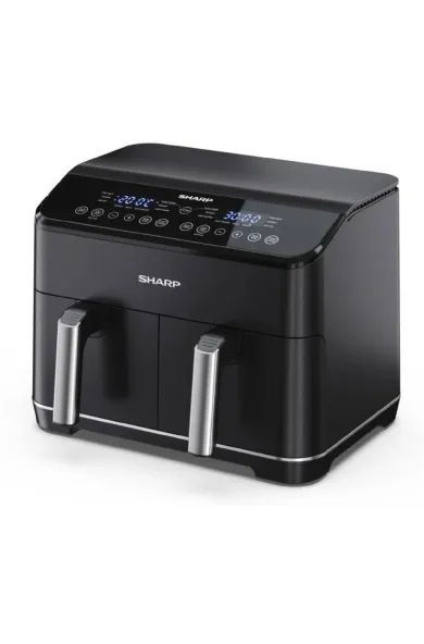 Sharp Double Basket Air Fryer 8L 1800W Black