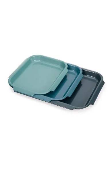 Joseph Joseph Nest™ Bake Non-Stick 3-piece Blue Baking Tray Set